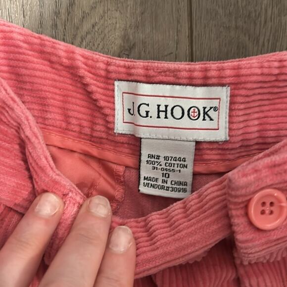 J.G. Hook Retro Pink Corduroy Like 100% Cotton Pants Trousers Barbie Size 10 - Picture 4 of 6